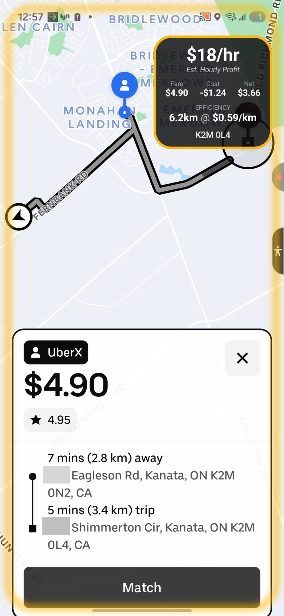 Acceptable Offer Example - $18/hr